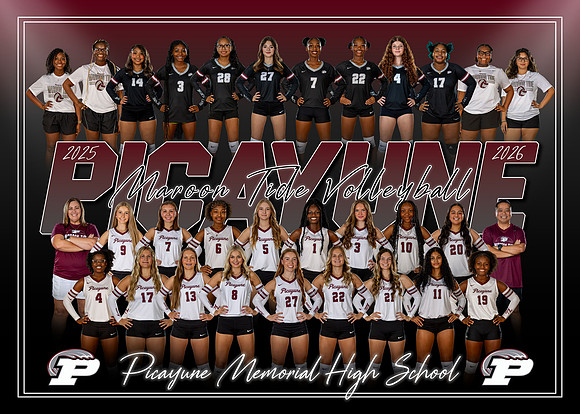PMHS Volleyball Team 2025-2026 (5x7)