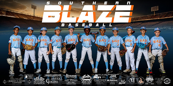 Southern Blaze Blue Team Banner 2025