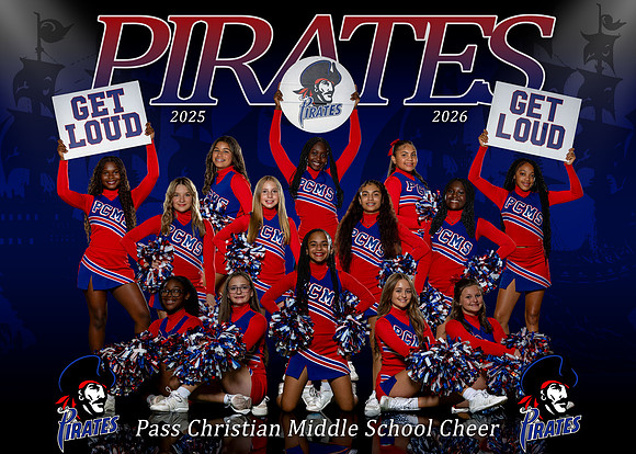 PCMS Pirates Cheer Team 2025-2026