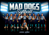 Mad Dogs Softball Team 2025-2026 (5x7)