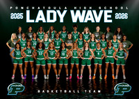 PHS Lady Wave Basketball Team 2025-2026