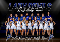 PRCMS Lady Devils Basketball Team 2025-2026