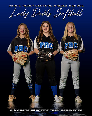PRCMS 6th Grade Lady Devils Softball Team 2025-2026 copy