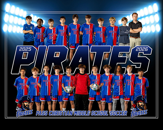PCMS Pirates Boys Soccer Team 2025-2026 copy