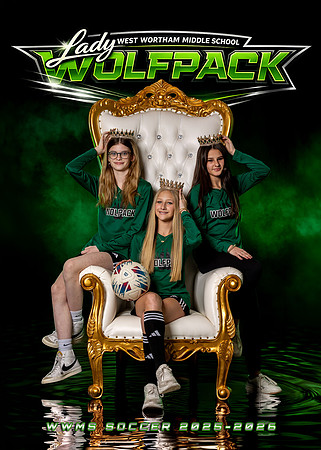 WWMS Lady Wolfpack Soccer Team 2025-2026 (5x7)