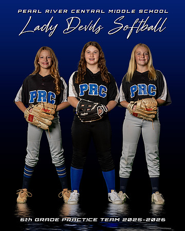 PRCMS 6th Grade Lady Devils Softball Team 2025-2026 copy