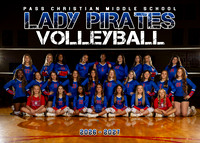PCMS Lady Pirates Volleyball Team 2026-2027