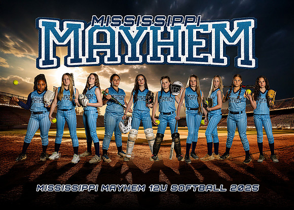 MS Mayhem 12U Softball Team 2025 (5x7)