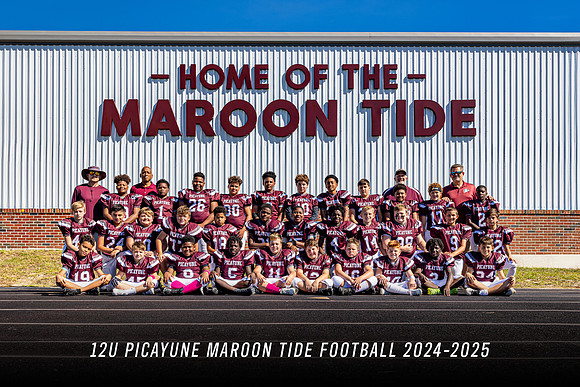 12U PICAYUNE MAROON TIDE FOOTBALL 2024-2025
