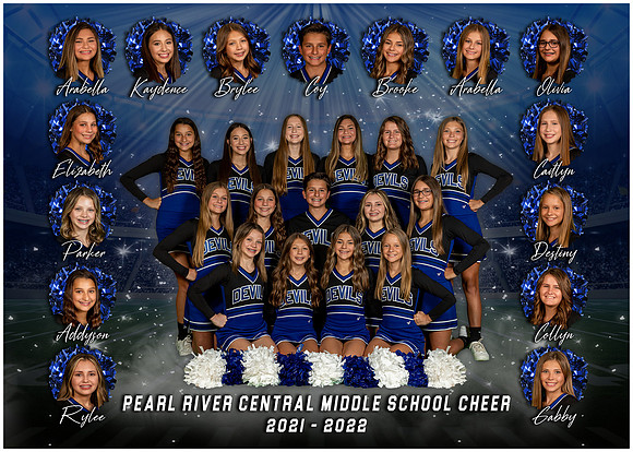 PRCMS Cheer Team Photo 2021-2022 - 5x7