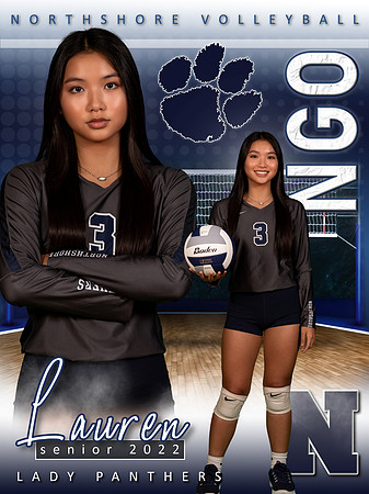 Lauren Ngo - NHS Volleyball Banner 2022