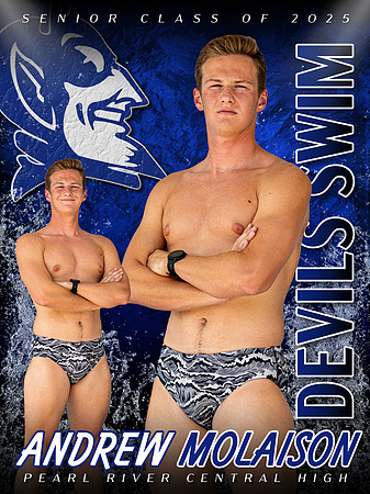 Andrew Molaison - PRCHS Swim Banner 2025