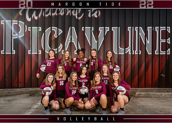 PJHS Volleyball Team 2022 - 5x7 (border)