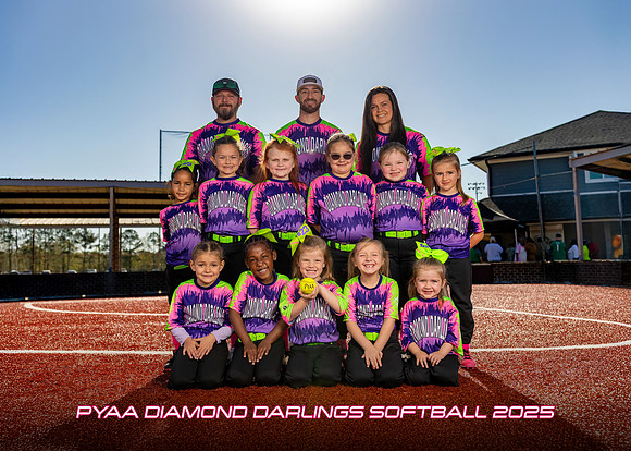 PYAA Diamond Darlings Softball 2025