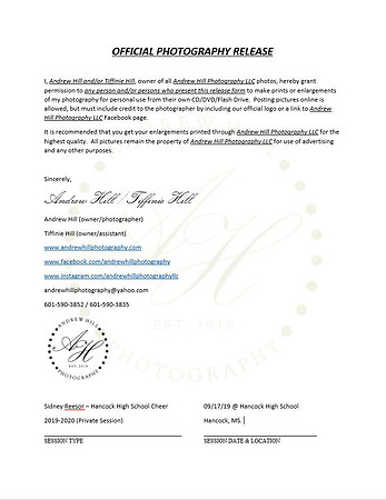 Print Release Form