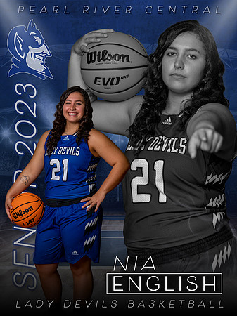 Nia English - PRCHS Lady Devils Basketball Banner 2022-2023
