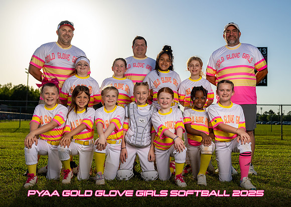 PYAA Gold Glove Girls Softball Team 2025