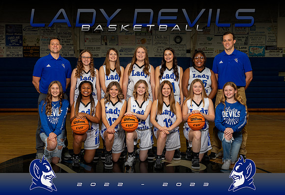 PRCHS Lady Devils JV Basketball Team 2022-2023