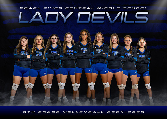 PRC LADY DEVILS 8th GRADE VOLLEYBALL 2024-2025 (5x7)