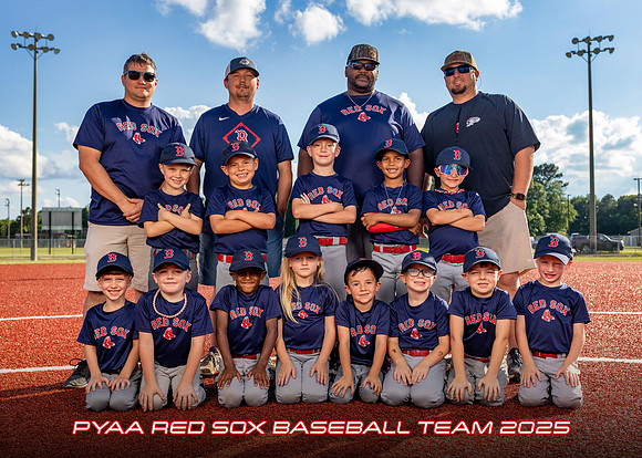 PYAA Red Sox Baseball Team 2025